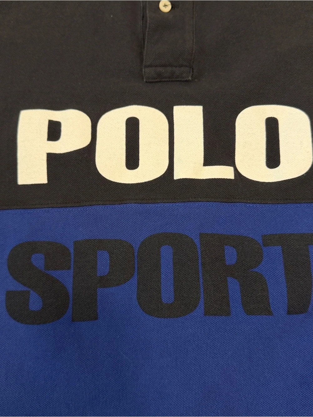 Vintage 90s Polo Sport Ralph Lauren Shirt Spellout Colorblock Mens XXL 2XL